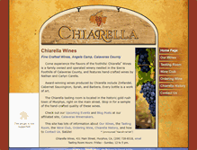 Tablet Screenshot of chiarellawines.com